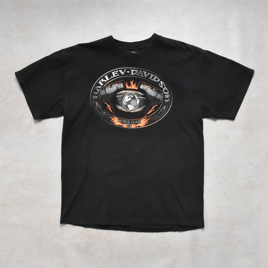 2007 Harley Davidson San Jose Faded Black T-Shirt - L sullivansvintage