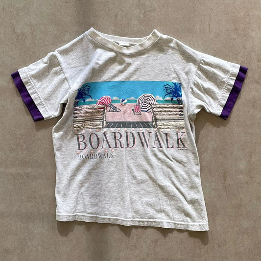 Boardwalk-Graphic-White-T-Shirt-M-sullivansvintage