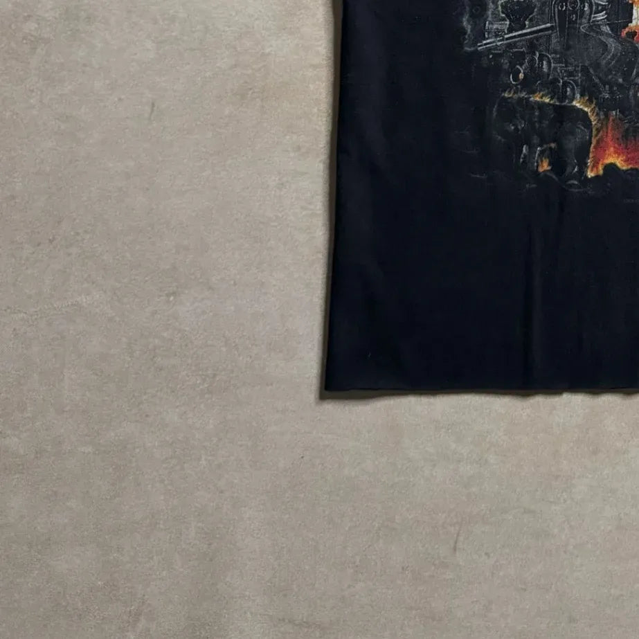 Vintage Harley-Davidson Black Cropped T-shirt - 3XS Bottom Left