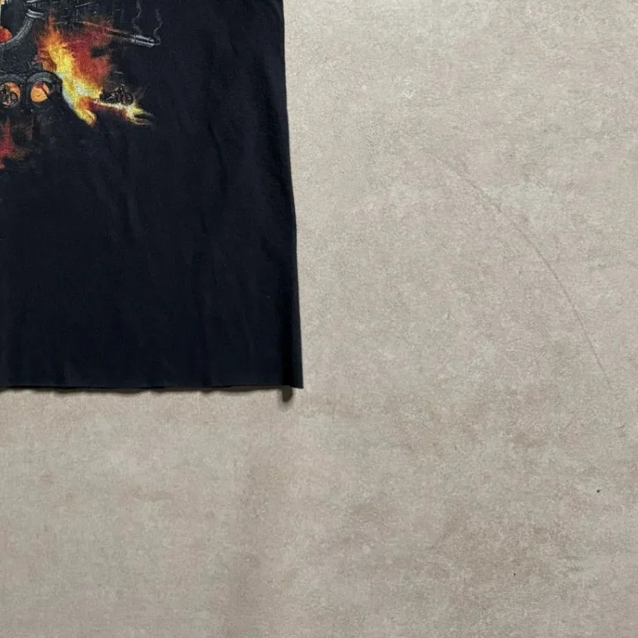 Vintage Harley-Davidson Black Cropped T-shirt - 3XS Bottom Right