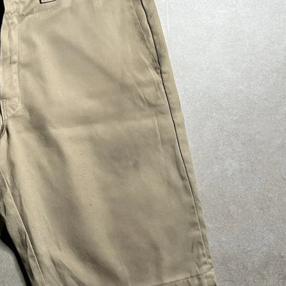 Vintage Dickies Beige Relaxed Fit Shorts - 34x12 Right