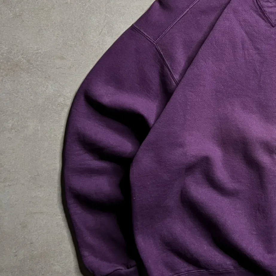 Vintage Russell Athletic Purple Sweatshirt - S Left