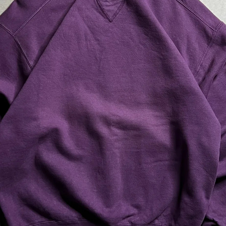 Vintage Russell Athletic Purple Sweatshirt - S Center