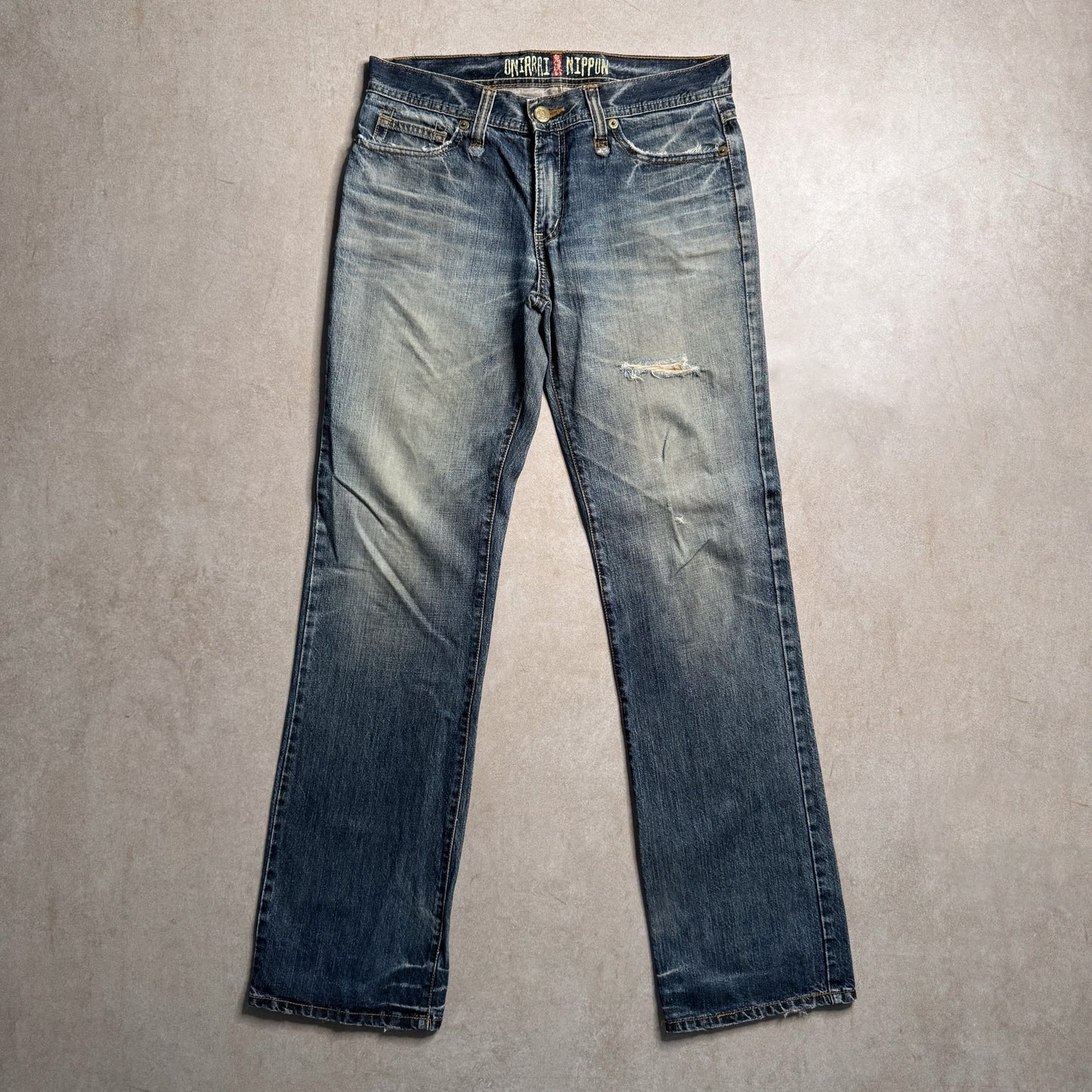Vintage Oniarai Nippon Navy Jeans - 32x33