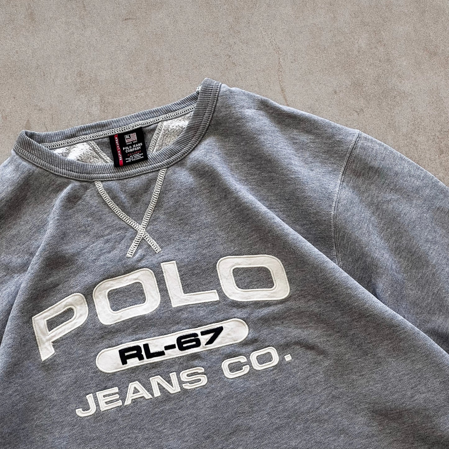 Polo-Jeans-Company-RL-67-Grey-Sweater-2XL-sullivansvintage