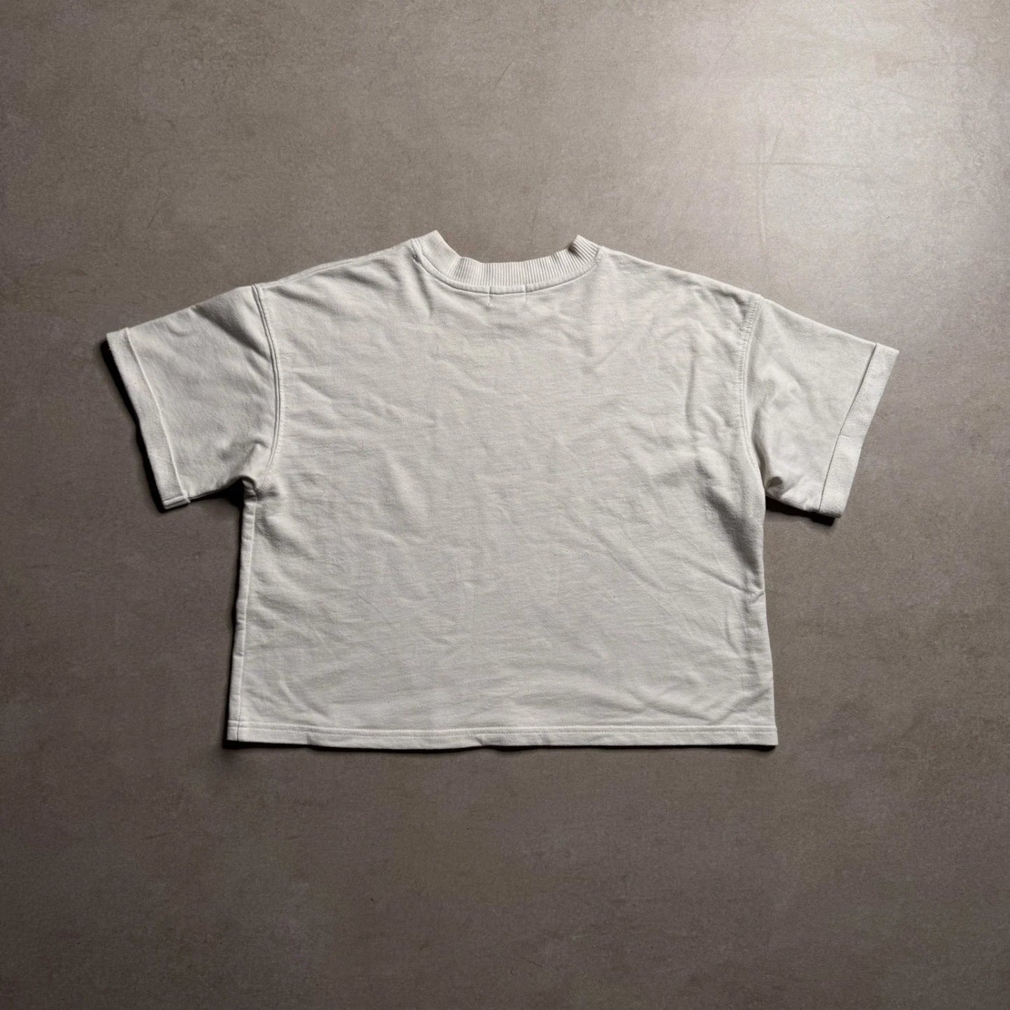 Vintage Dickies White Crop Top T-shirt - XS