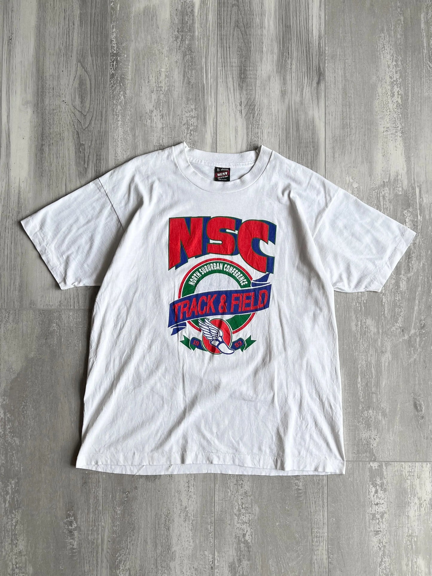 1990's NSC Track & Field Tee - XL sullivansvintage