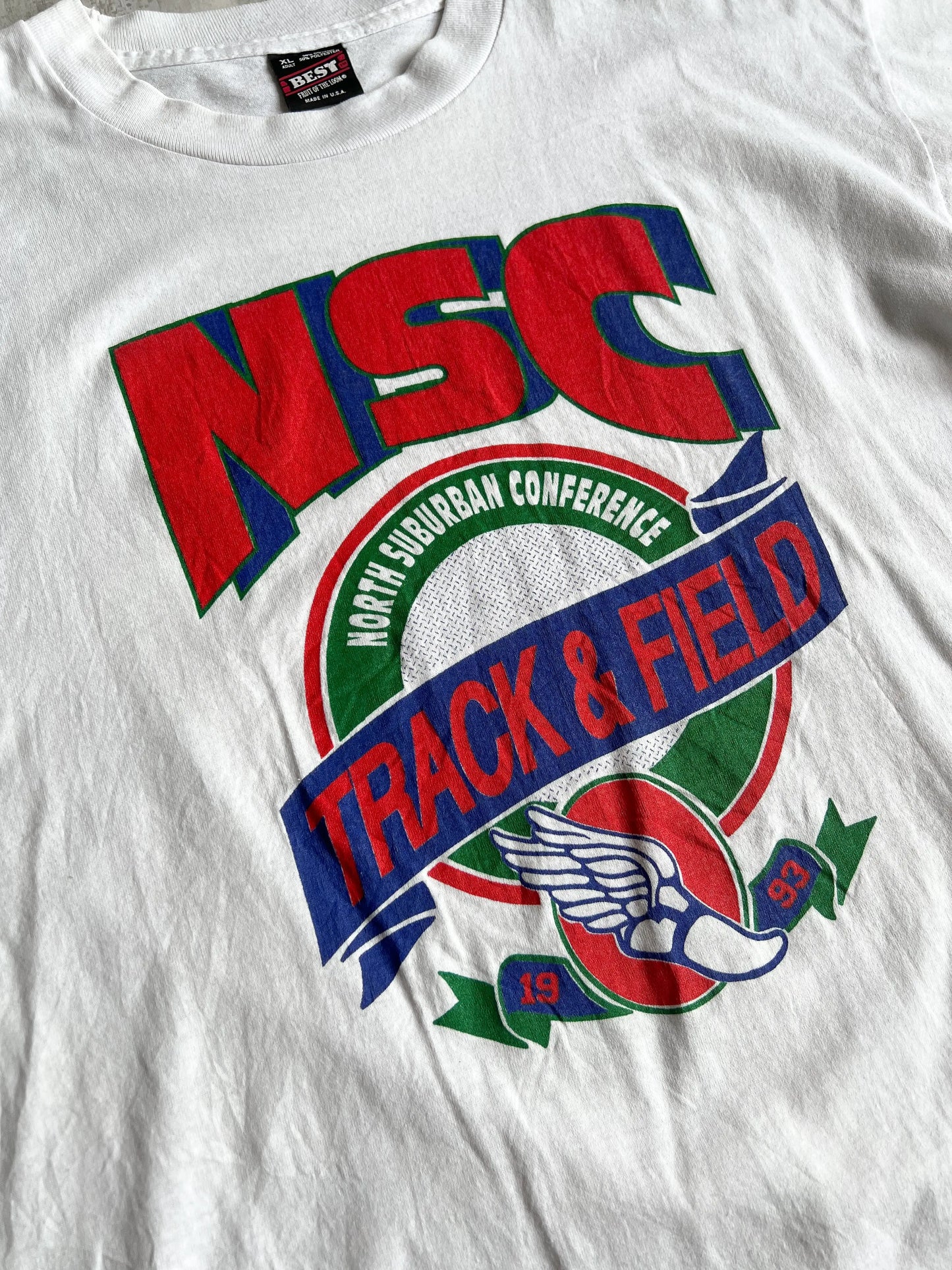 1990's NSC Track & Field Tee - XL sullivansvintage