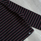 SBRN Striped Black/Red Long Sleeve Crop Top - 12 sullivansvintage