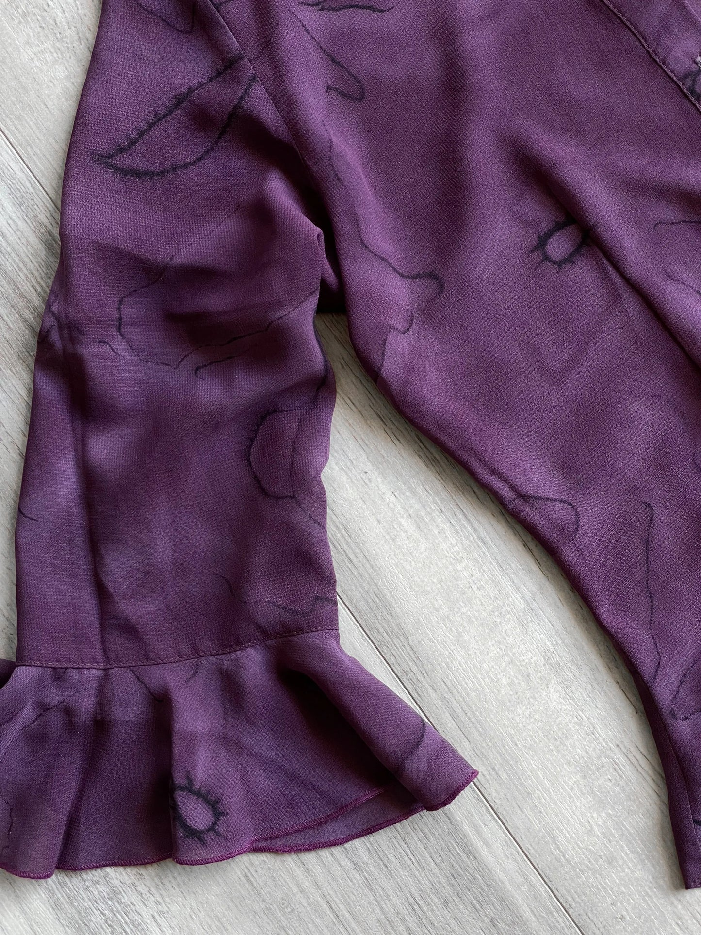 Vintage Axer Purple Button Up Blouse - S sullivansvintage