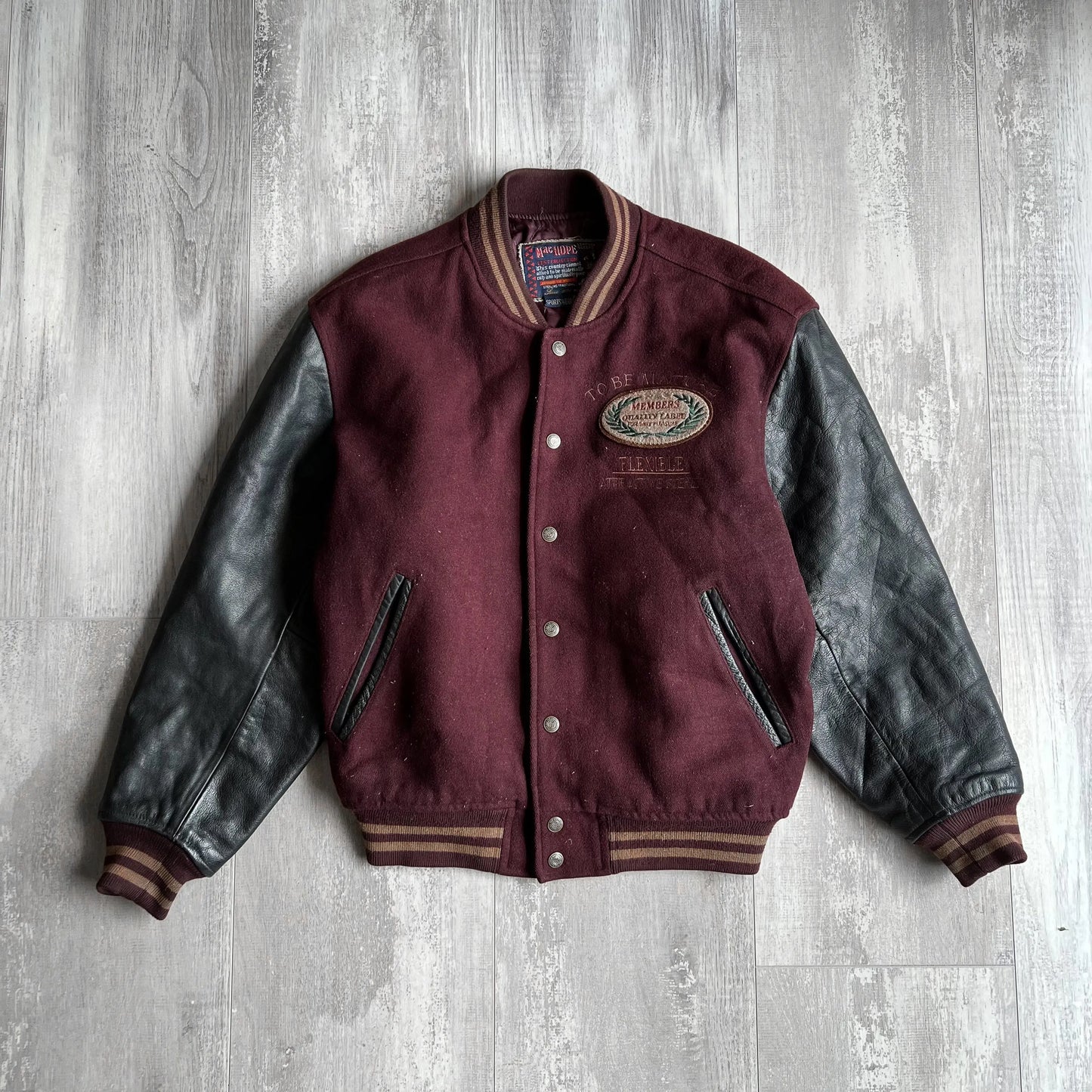 Vintage MacHope Burgundy Varsity Jacket - M sullivansvintage
