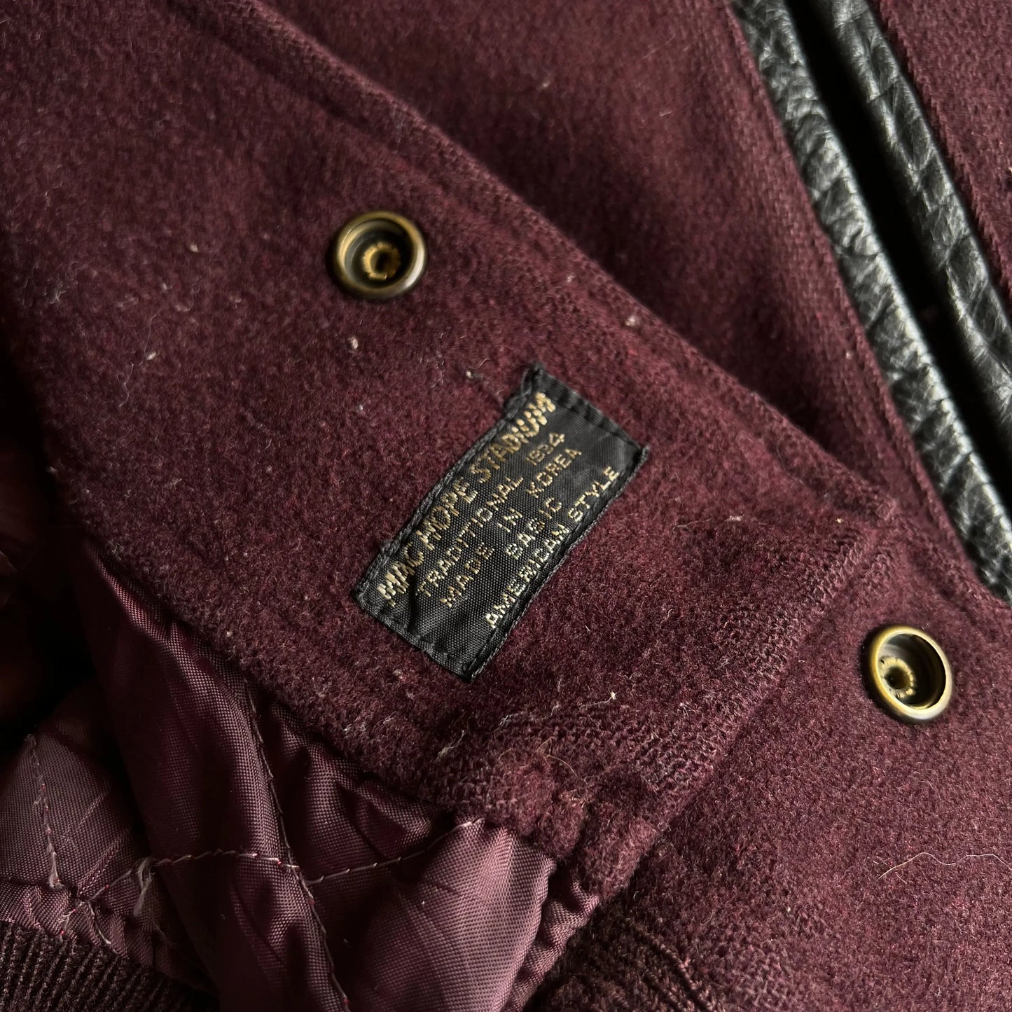 Vintage MacHope Burgundy Varsity Jacket - M sullivansvintage
