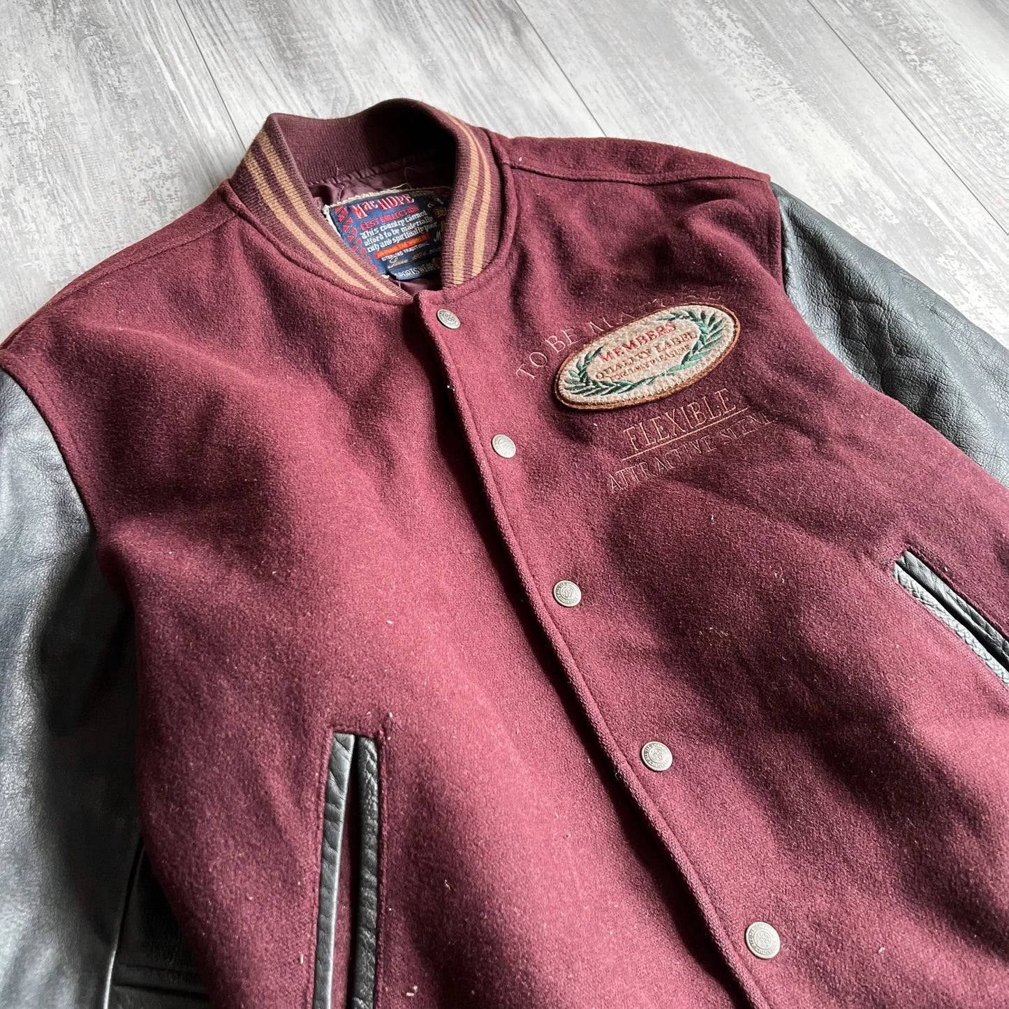 Vintage MacHope Burgundy Varsity Jacket - M sullivansvintage