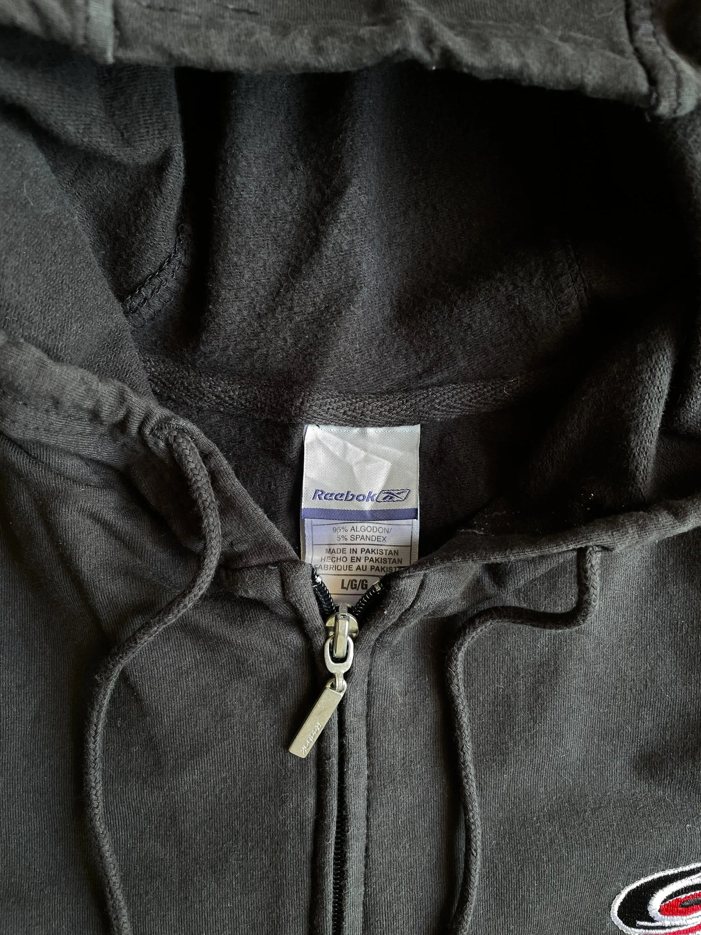 Vintage Reebok Black ZIp Up Hoodie - L sullivansvintage