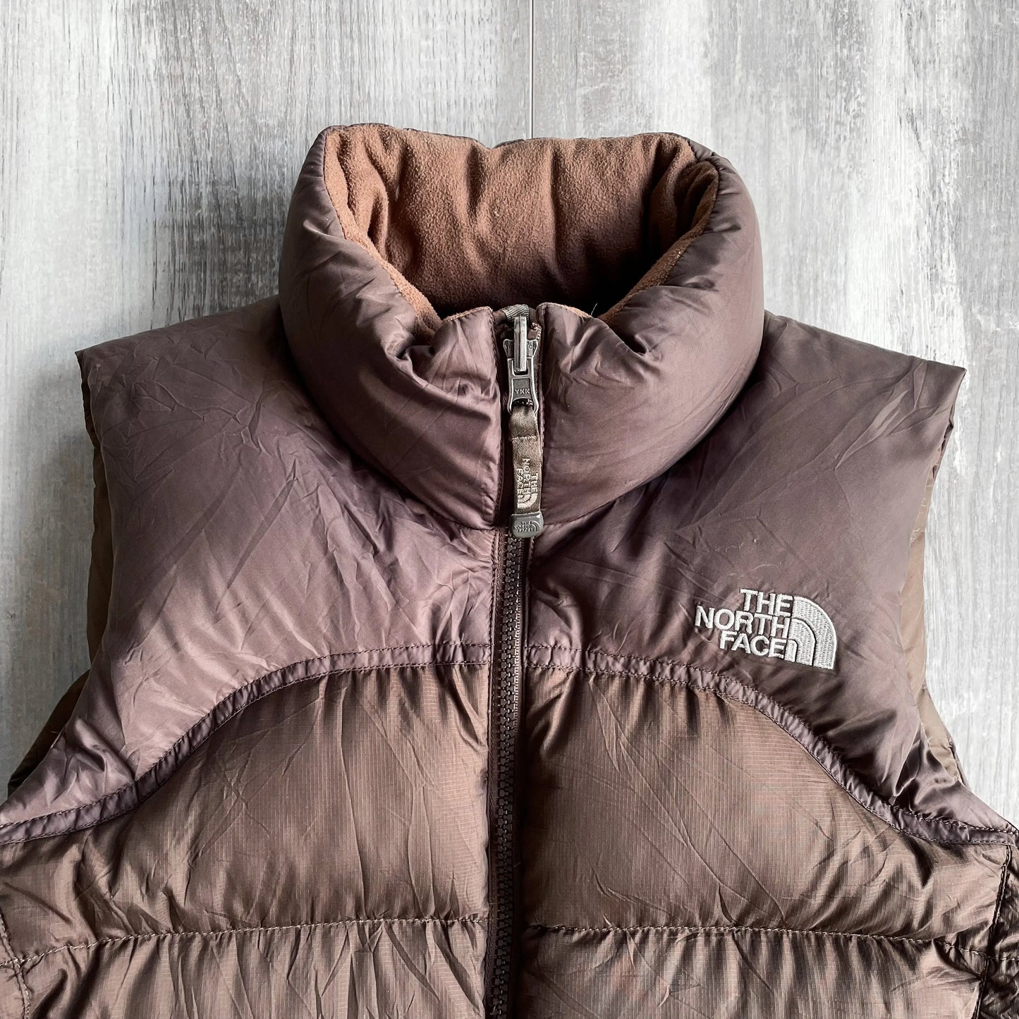 Vintage The North Face Nuptse 700 Brown Womens Puffer Vest - XS sullivansvintage