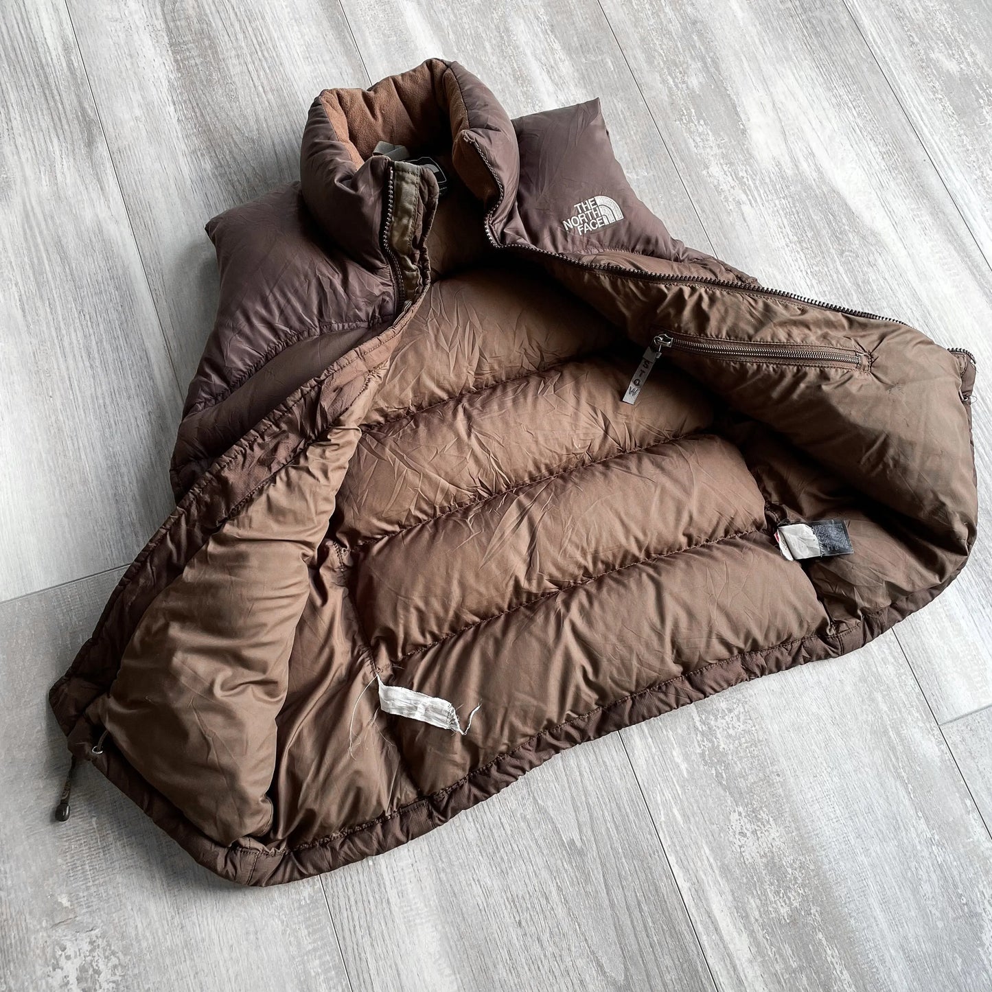 Vintage The North Face Nuptse 700 Brown Womens Puffer Vest - XS sullivansvintage