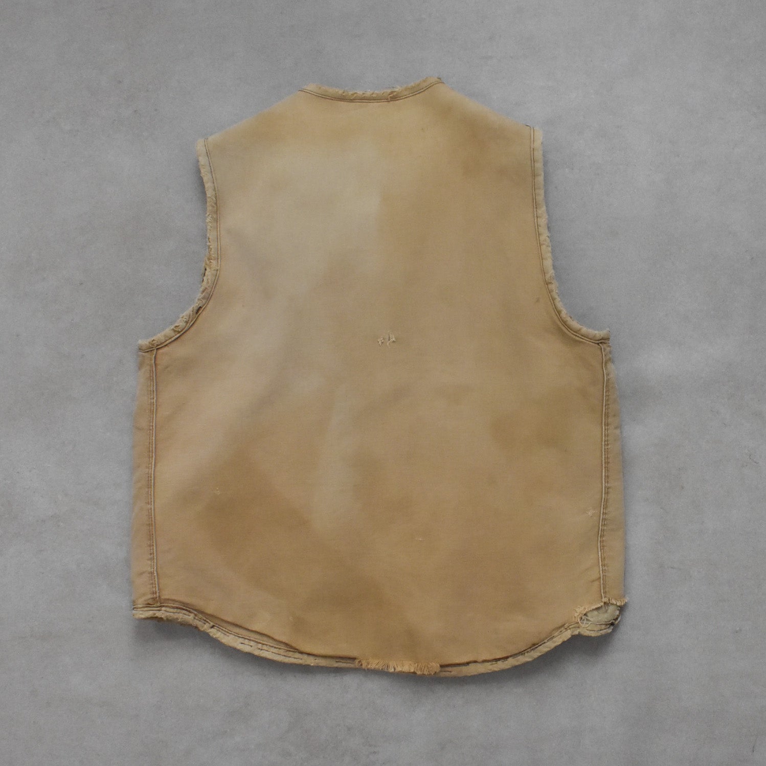 1970s Carhartt Biege Sherpa Lined Vest - M sullivansvintage