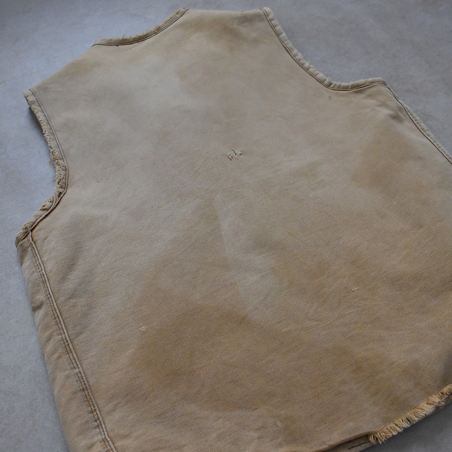 1970s Carhartt Biege Sherpa Lined Vest - M sullivansvintage