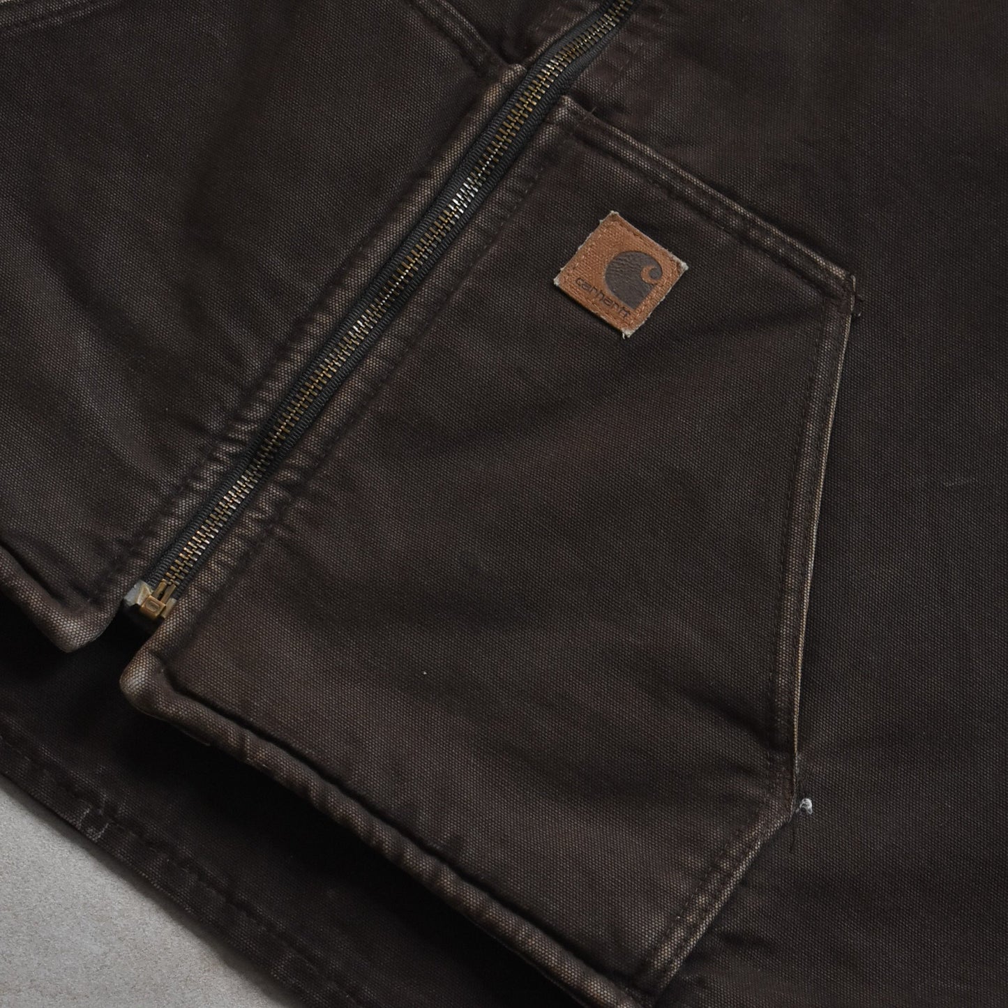 1970s Carhartt Brown Sherpa Lined Vest - 2XL sullivansvintage