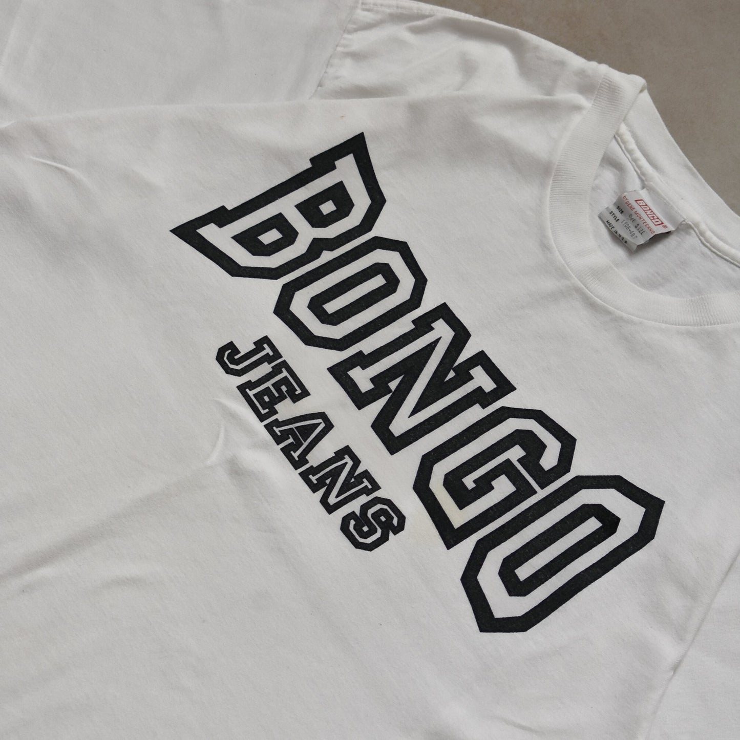 1990s Bongo Jeans White T Shirt - L sullivansvintage