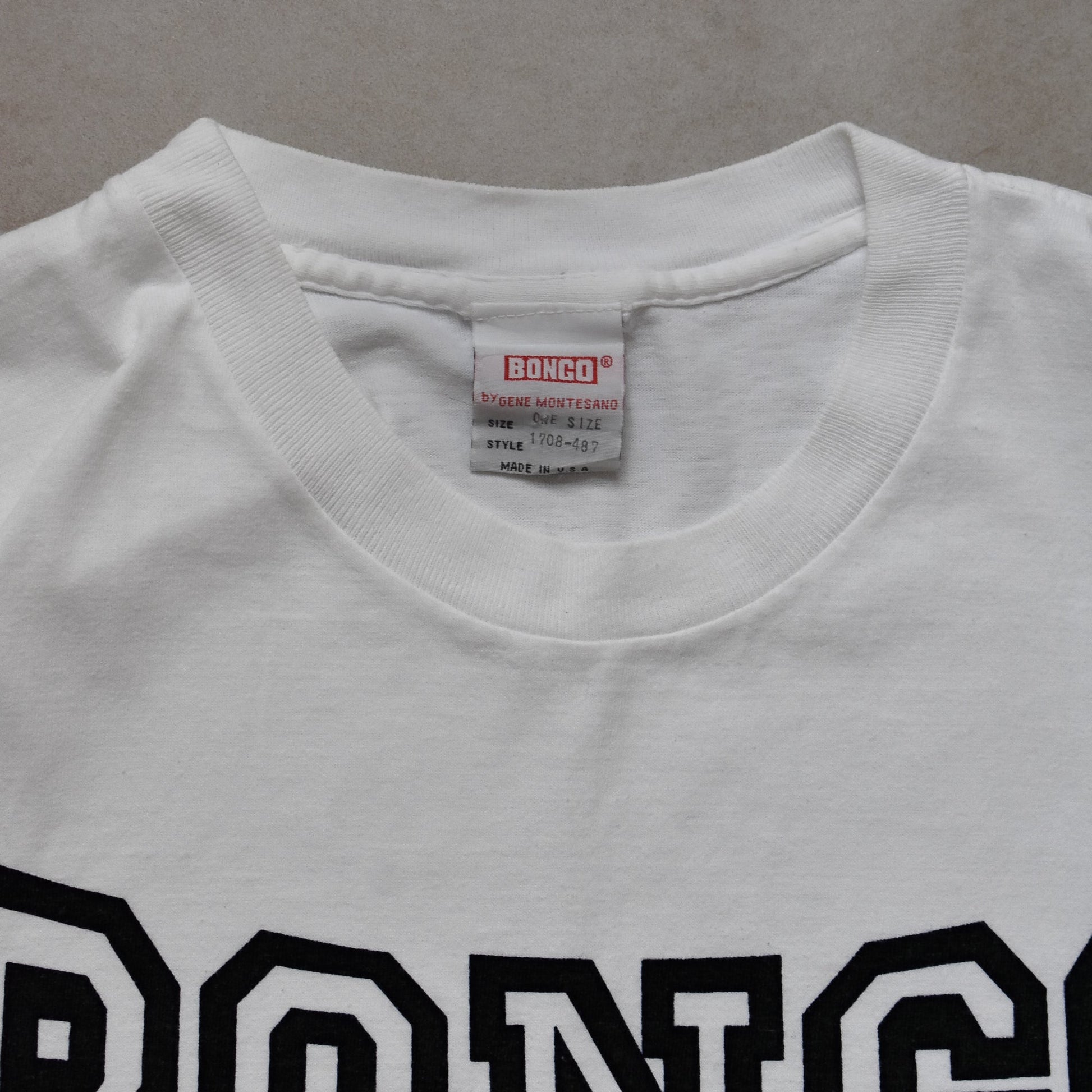 1990s Bongo Jeans White T Shirt - L sullivansvintage