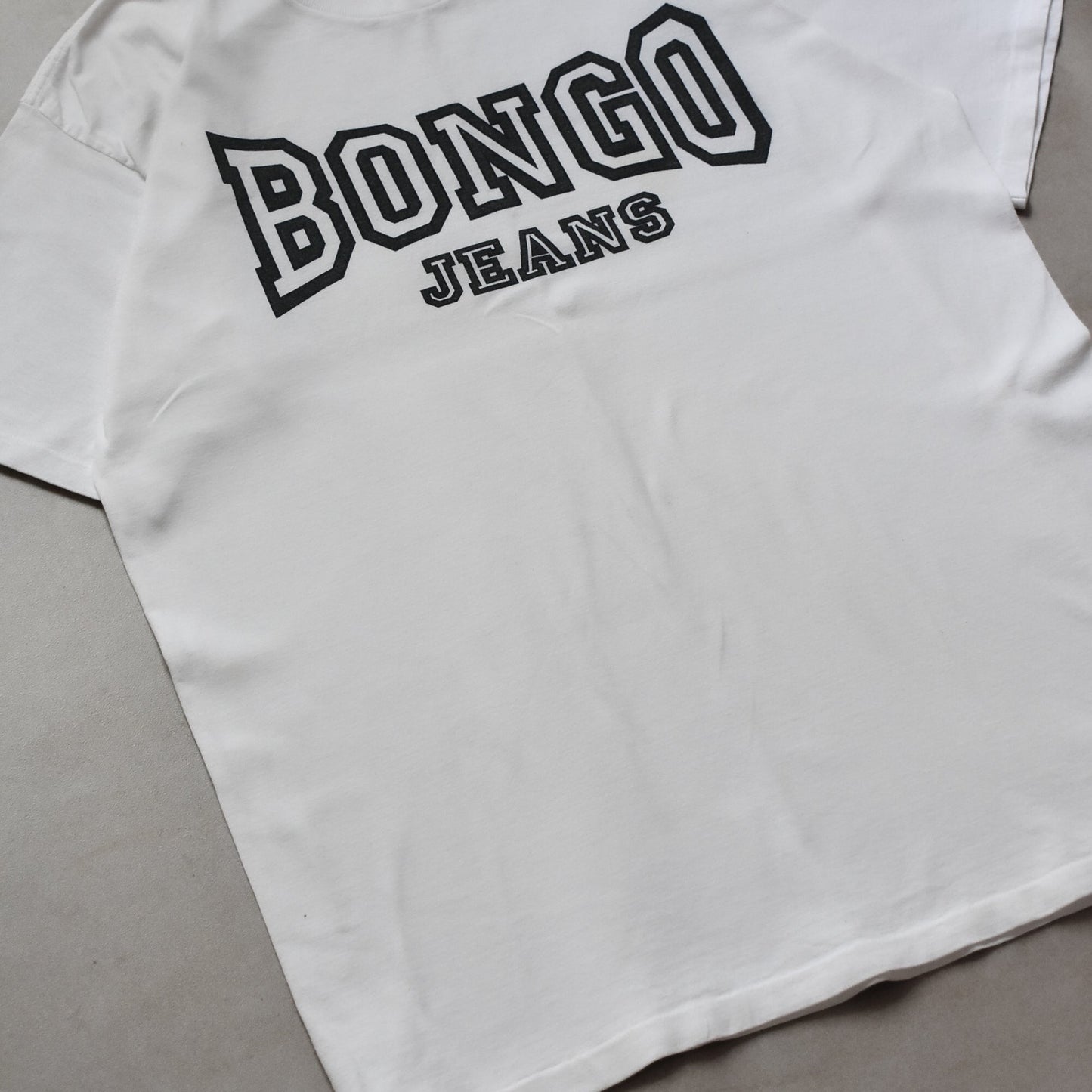 1990s Bongo Jeans White T Shirt - L sullivansvintage