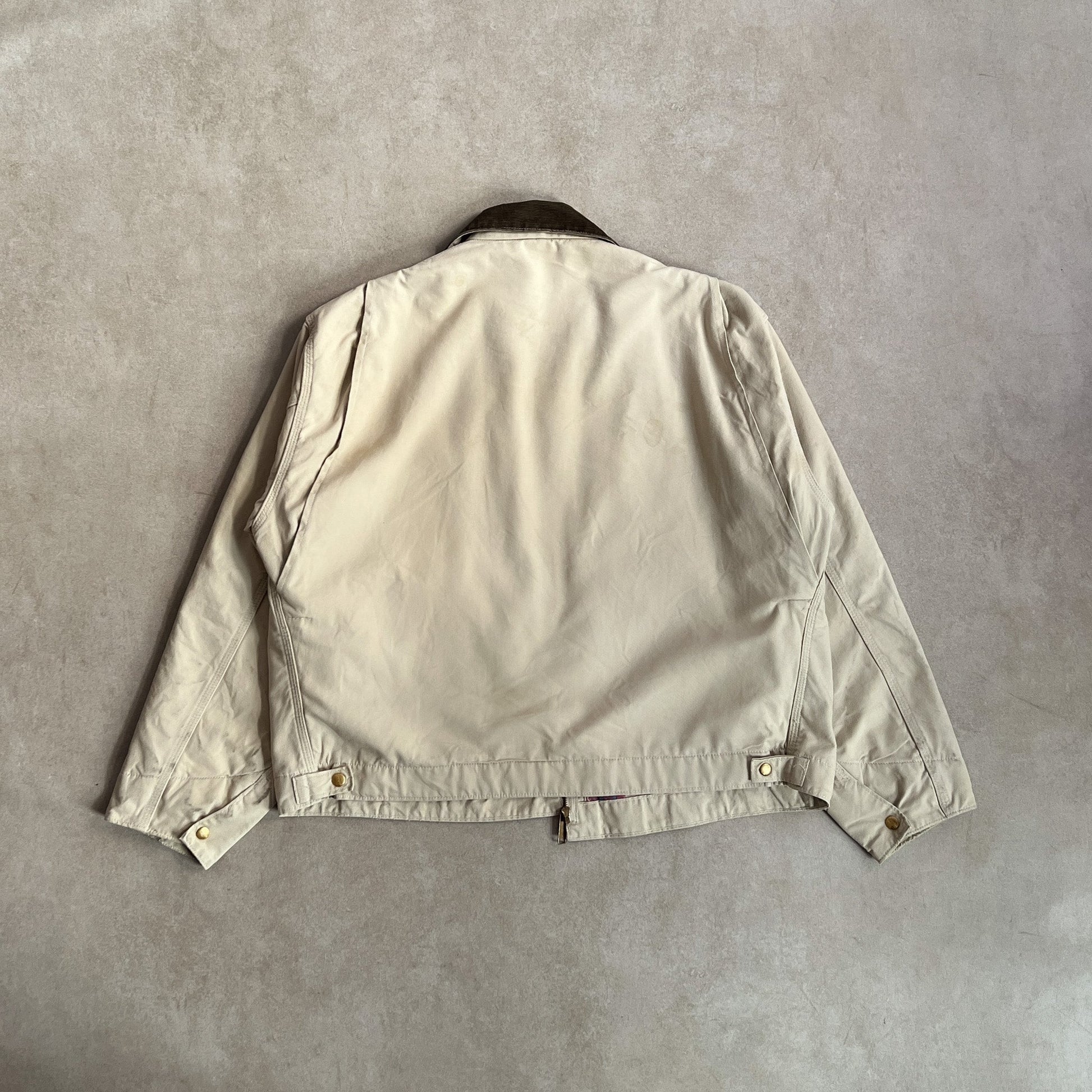 1990s Carhartt Aztec Lined Beige Detroit Jacket - L sullivansvintage