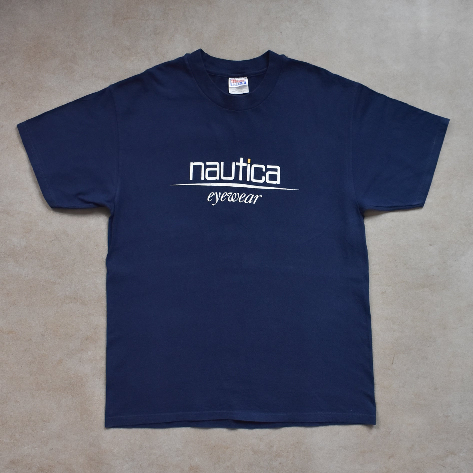 1990s Nautica Eyewear Navy T Shirt - L sullivansvintage