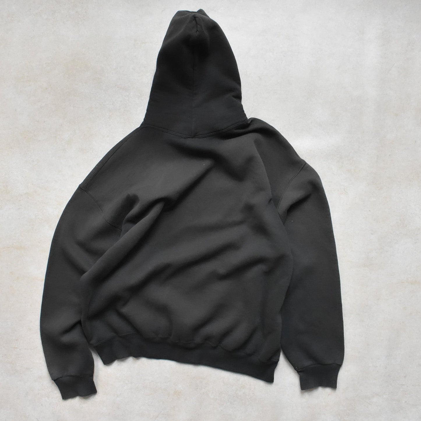 1990s Russell Athletic Black Faded Hoodie - XL sullivansvintage