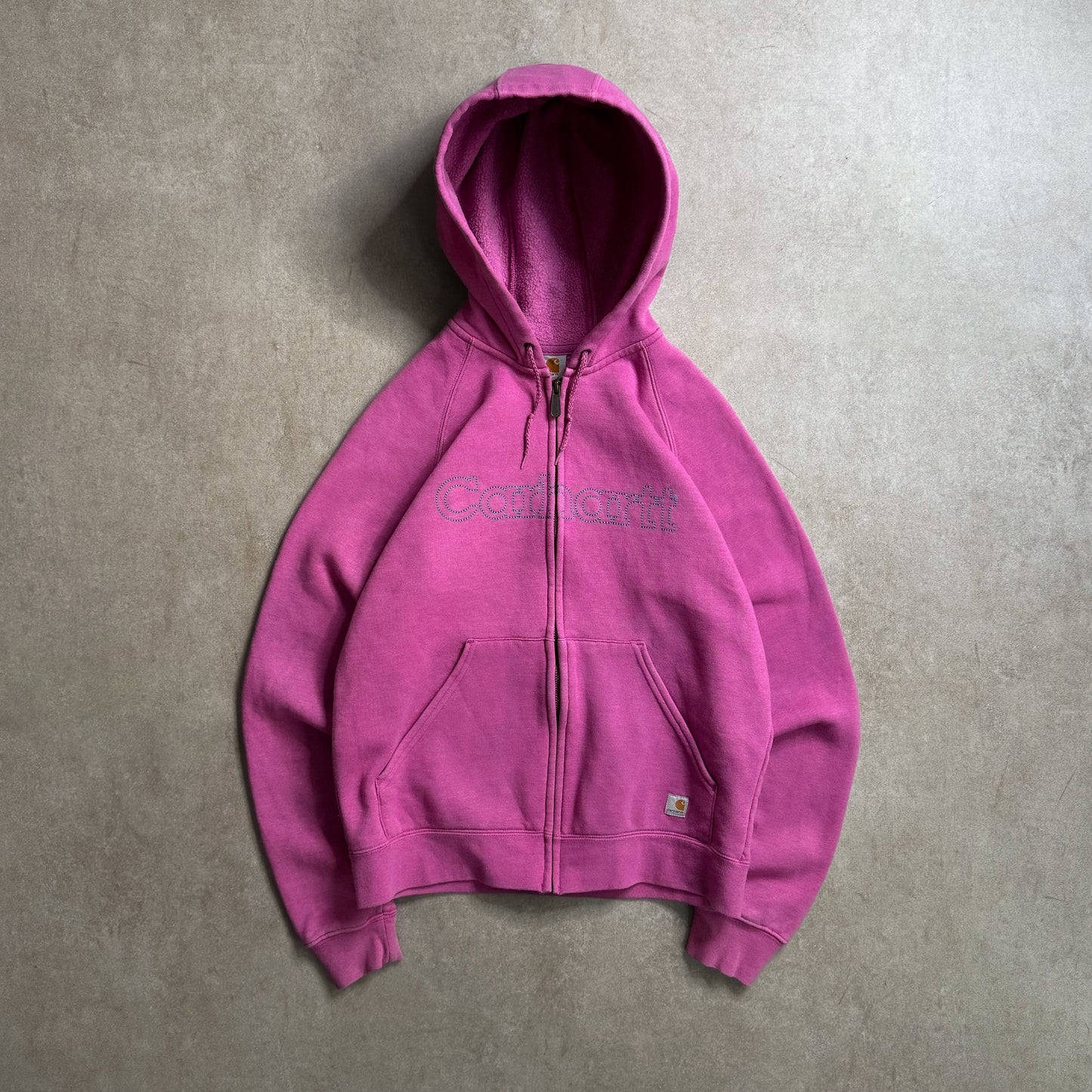 2000s Carhartt Pink Zip Hoodie - S sullivansvintage