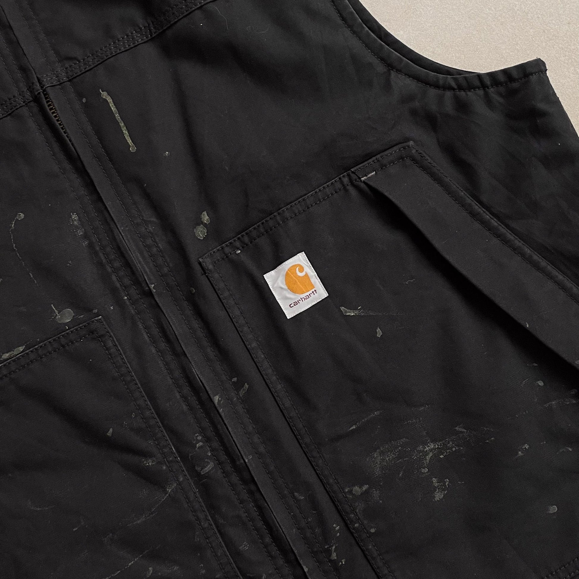 2000s Carhartt Quilted Gillet Black Vest - L sullivansvintage