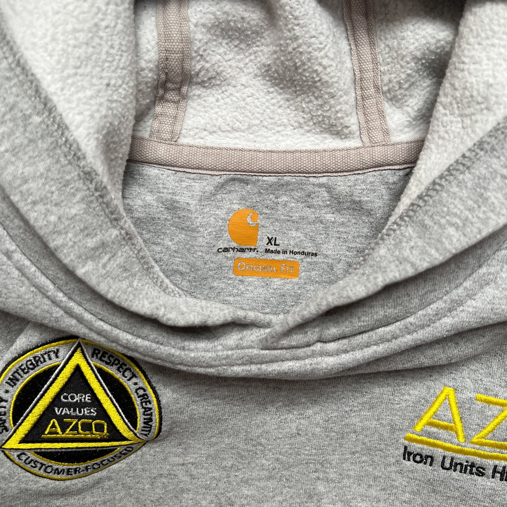 2000s Carhartt "AZCO" Grey Hoodie - XL sullivansvintage