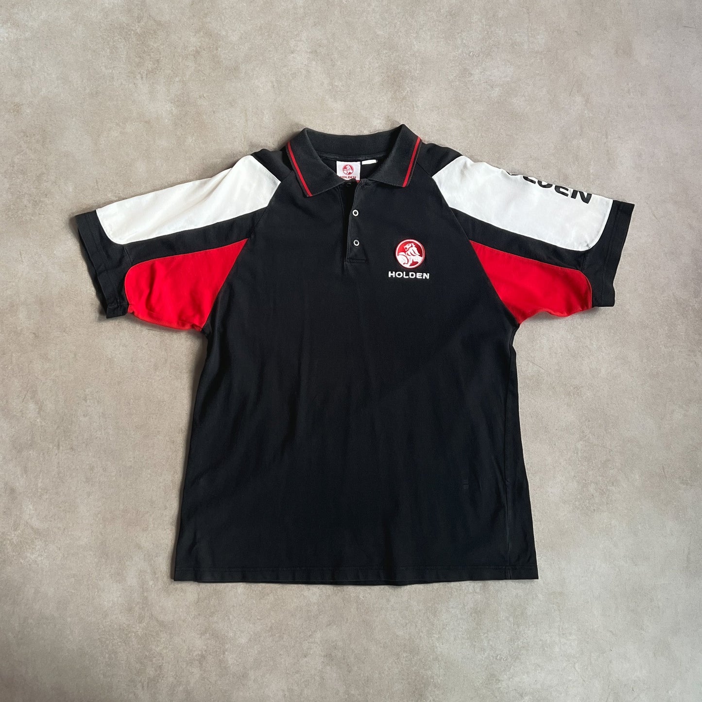 2000s Holden Black Polo - 2XL sullivansvintage