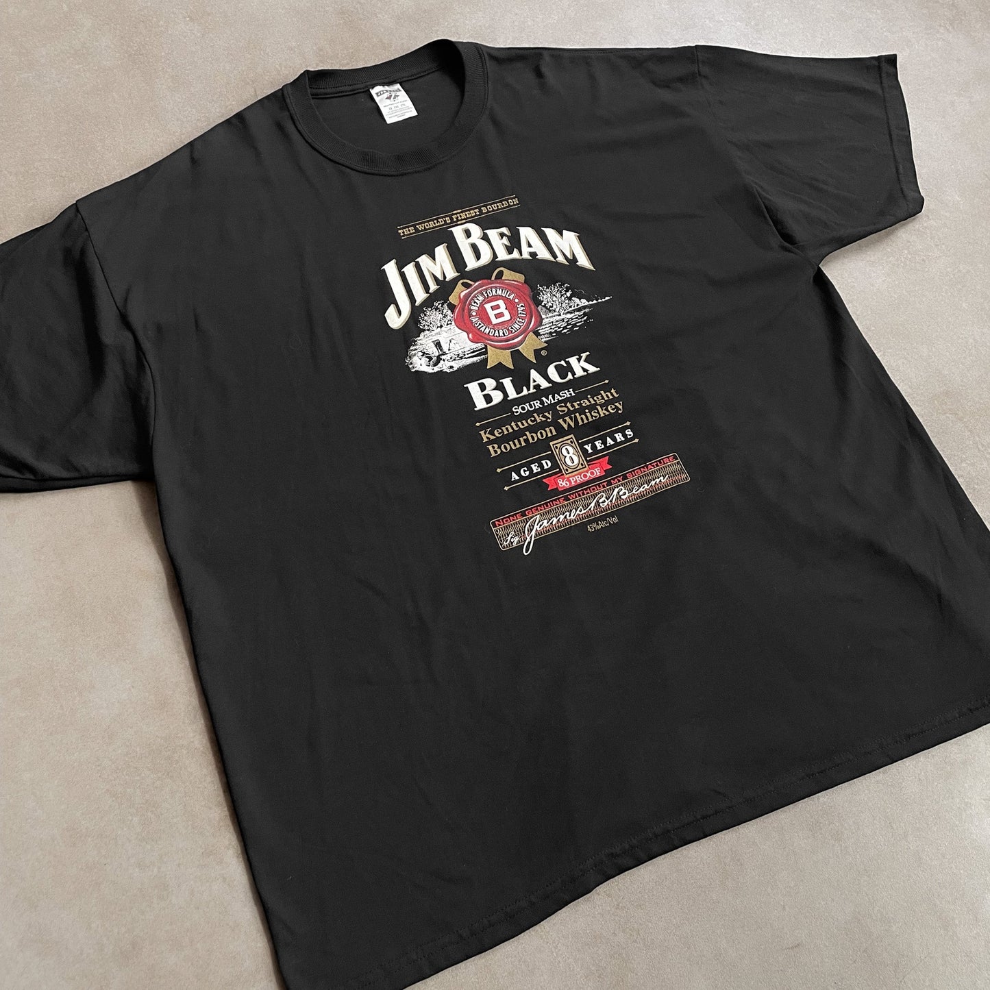 2000s Jim Beam Black T Shirt - 2XL sullivansvintage