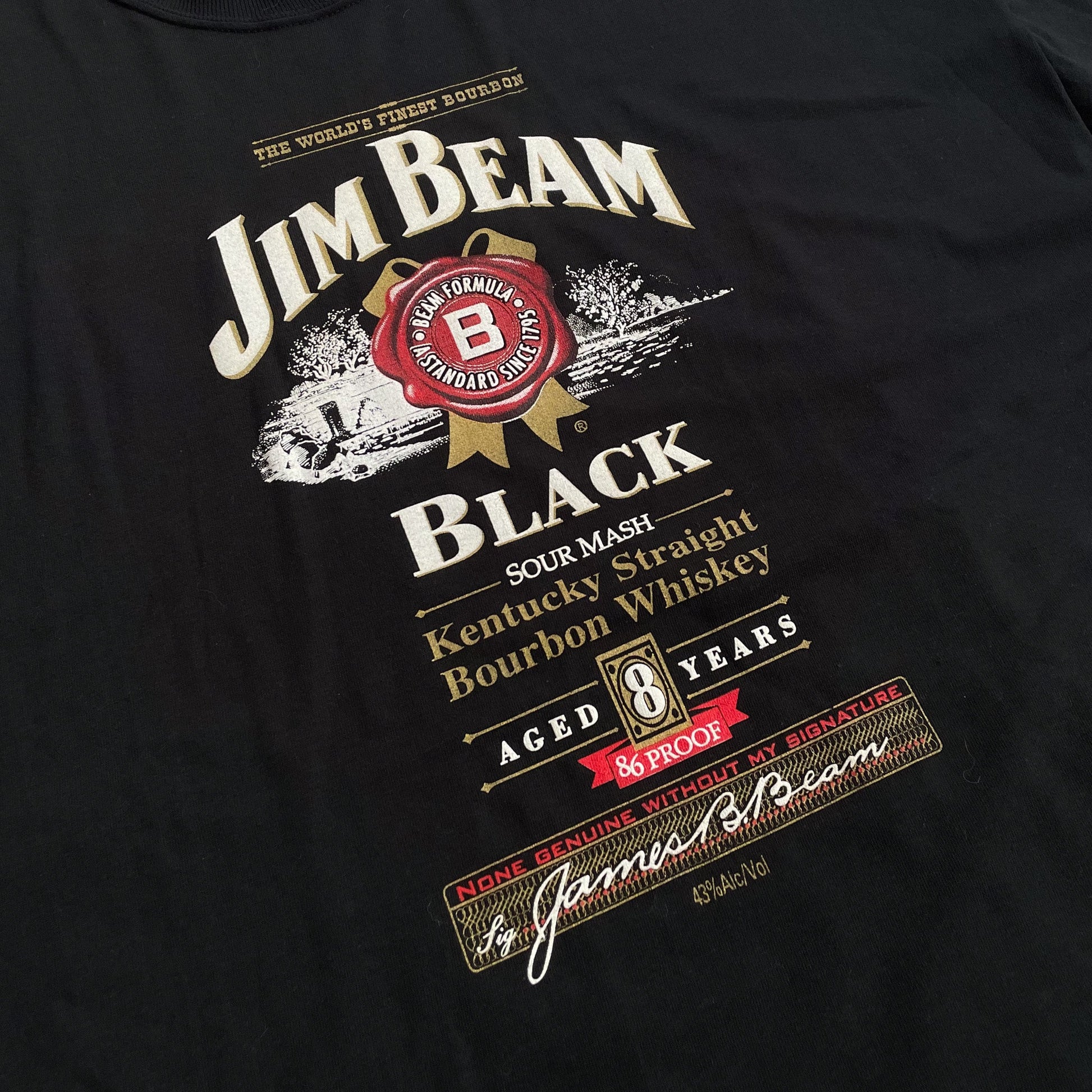 2000s Jim Beam Black T Shirt - 2XL sullivansvintage