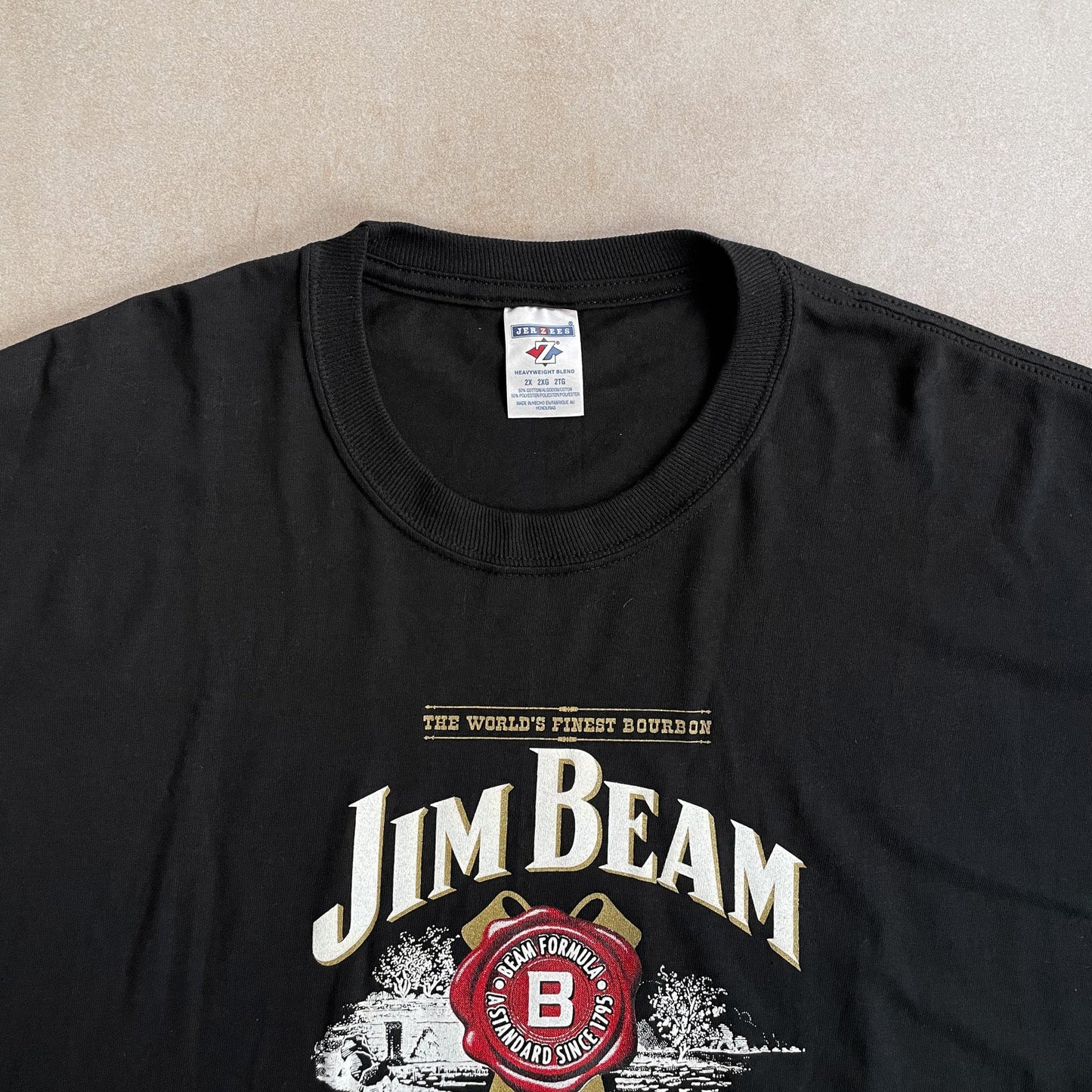 2000s Jim Beam Black T Shirt - 2XL sullivansvintage