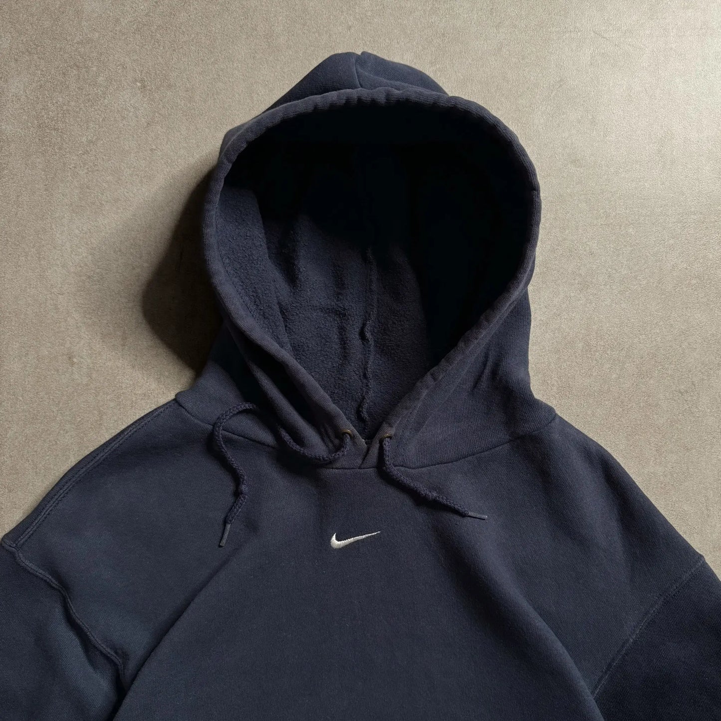 2000s Nike Center Swoosh Navy Hoodie - S sullivansvintage