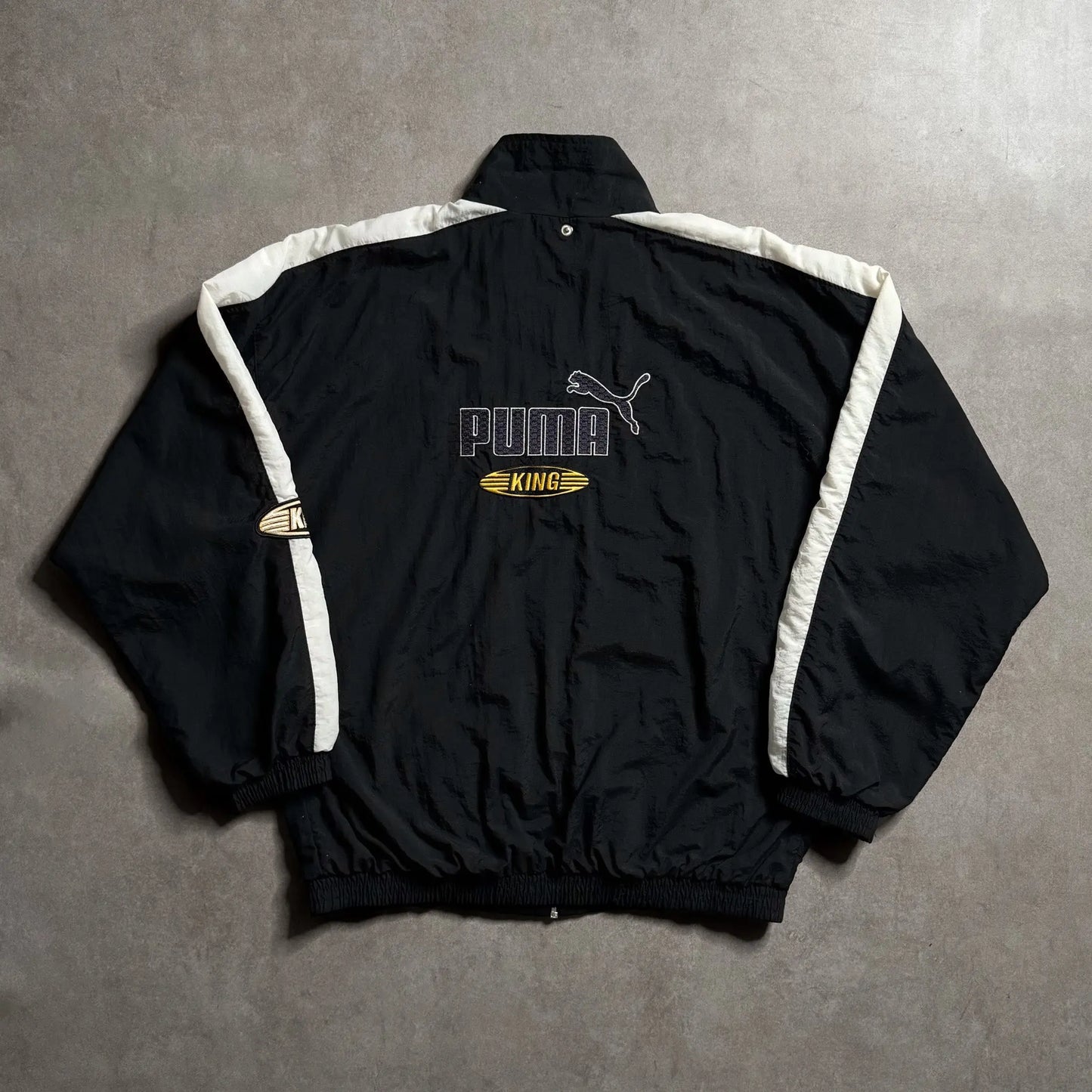 2000s Puma King Black Track Jacket - S sullivansvintage