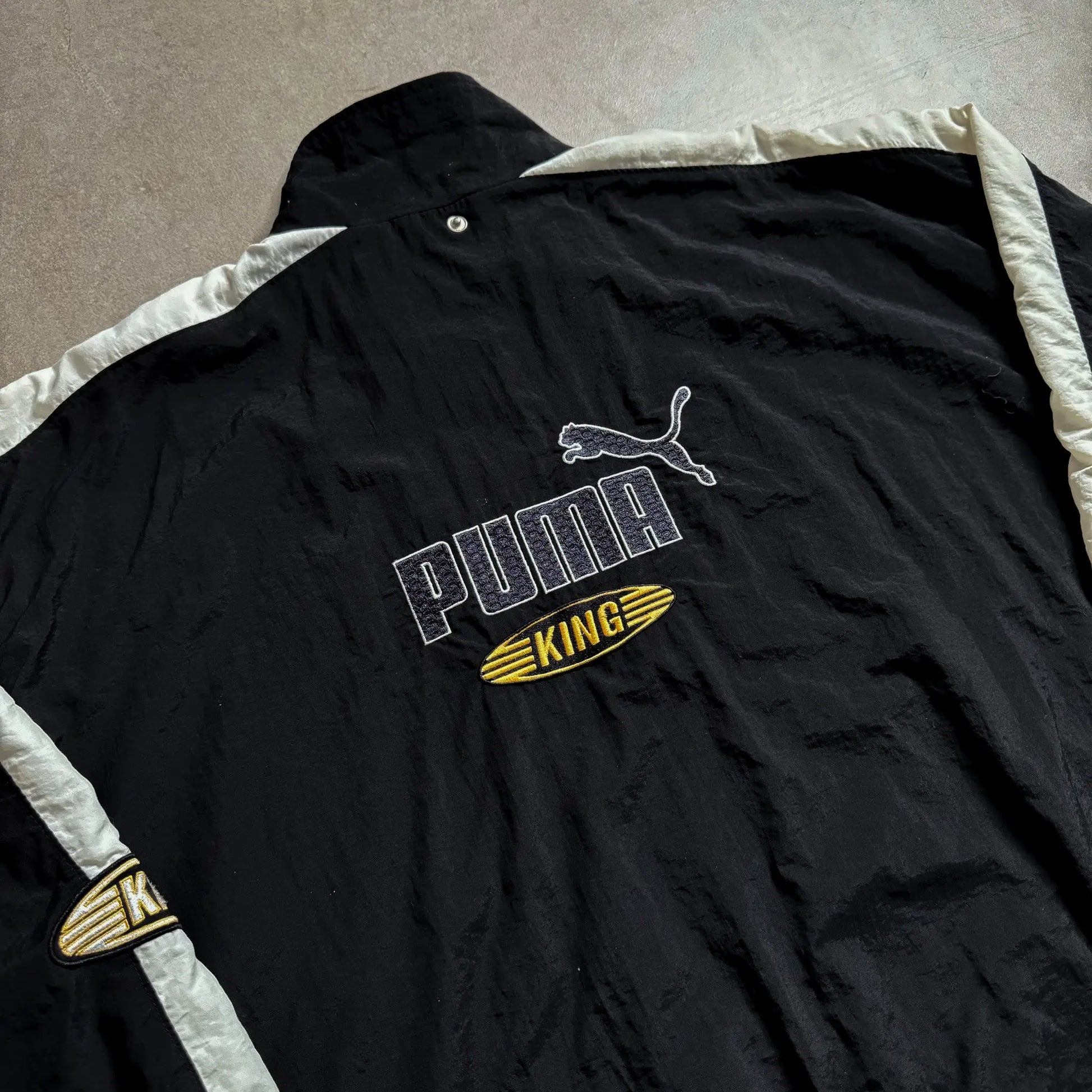 2000s Puma King Black Track Jacket - S sullivansvintage