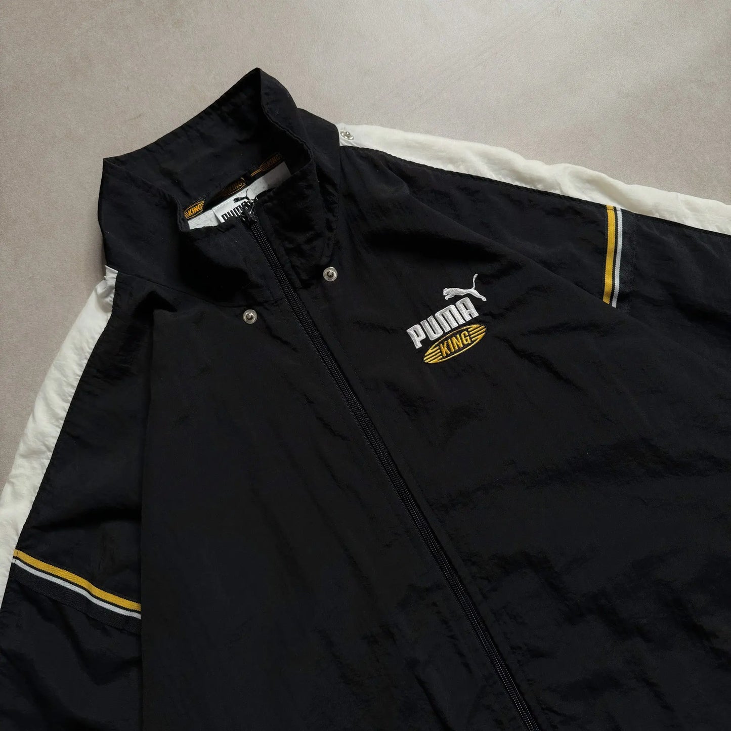 2000s Puma King Black Track Jacket - S sullivansvintage