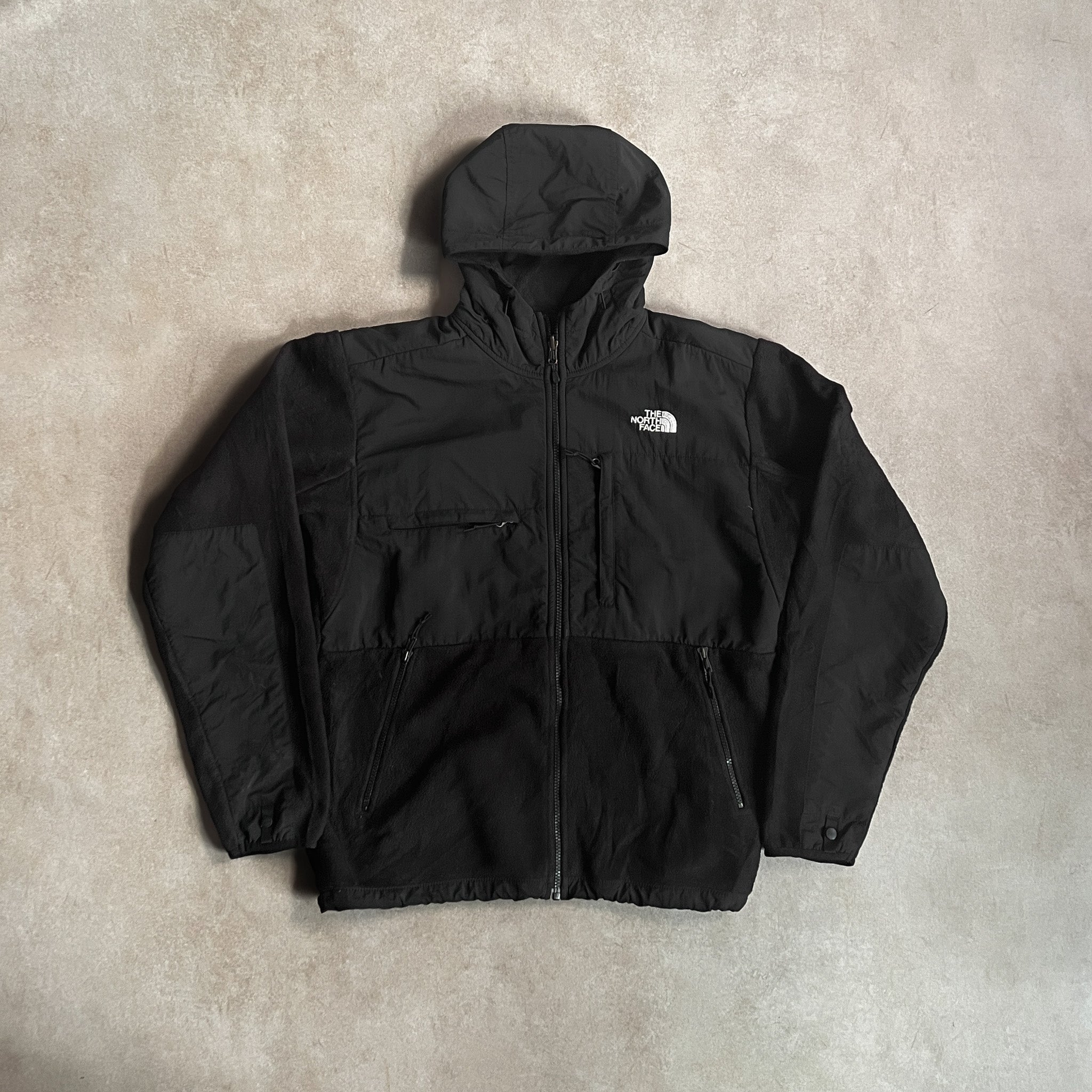 2000s The North Face Denali Black Hoodie Jacket - M – sullivansvintage