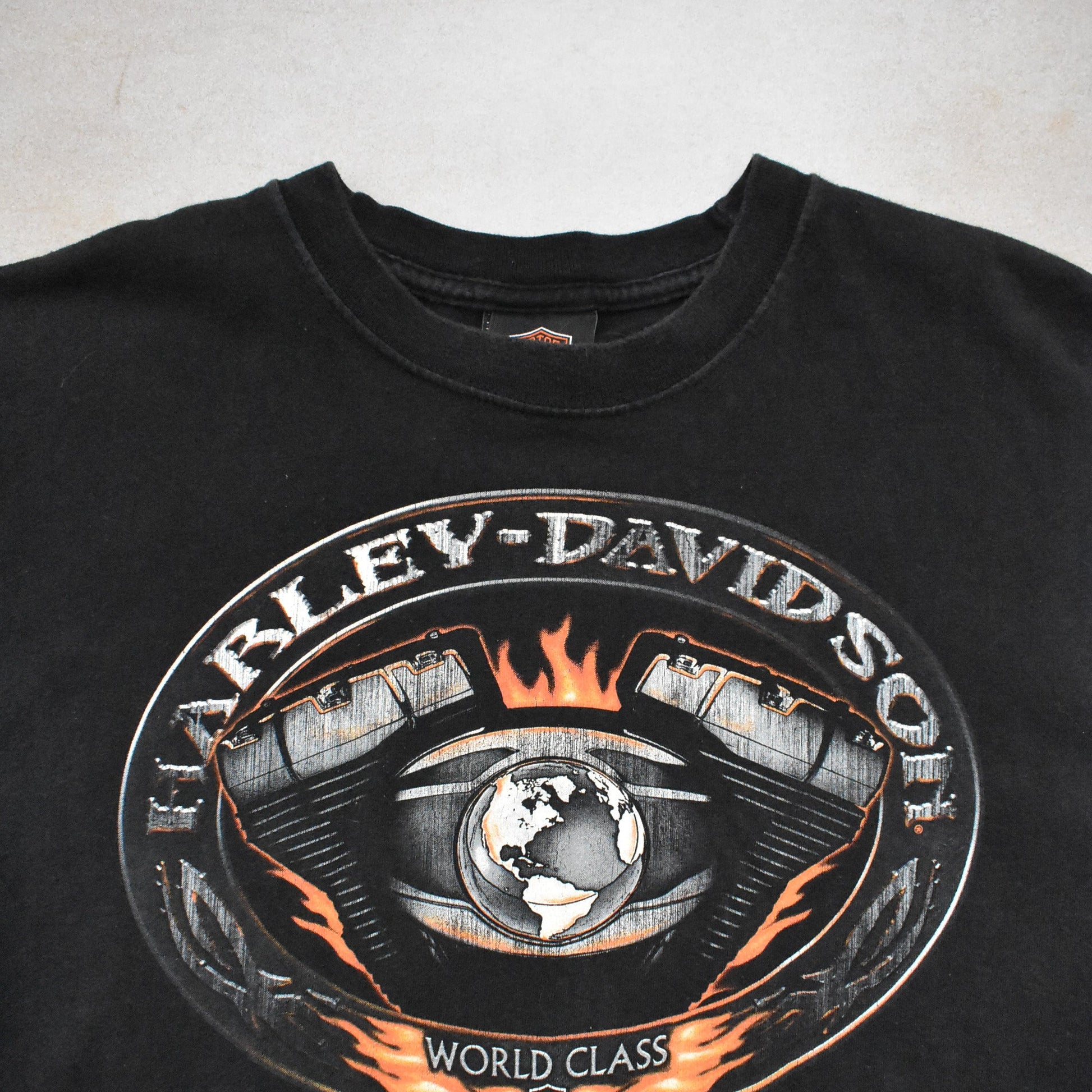 2007 Harley Davidson San Jose Faded Black T-Shirt - L sullivansvintage