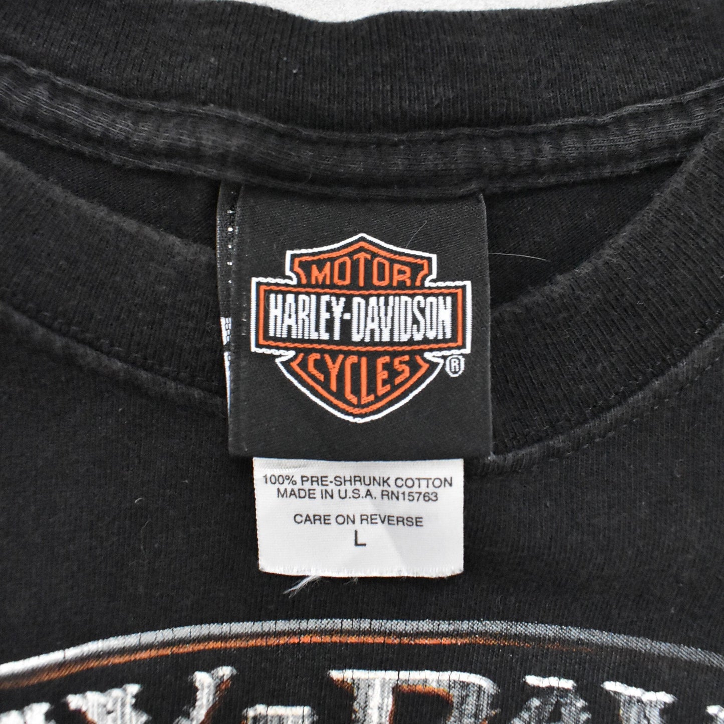 2007 Harley Davidson San Jose Faded Black T-Shirt - L sullivansvintage