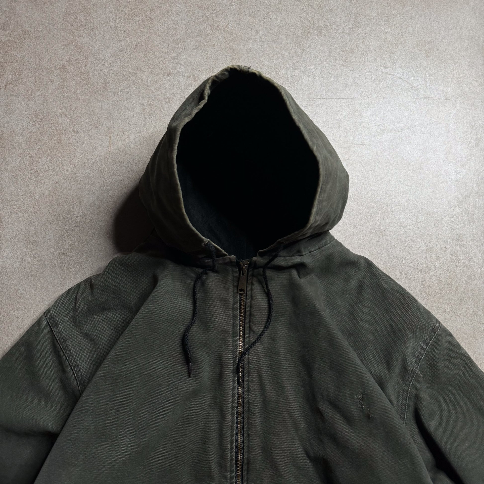 90s Carhartt Olive Active Hoodie - XXL sullivansvintage