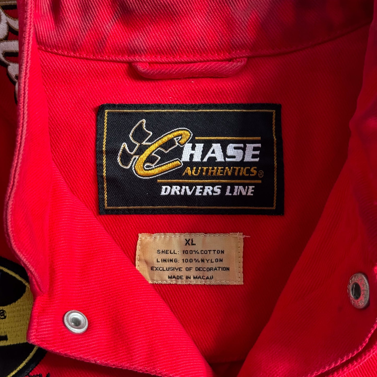 90s Chase Authentics NASCAR Dale Earnhardt Budweiser Jacket - XL sullivansvintage