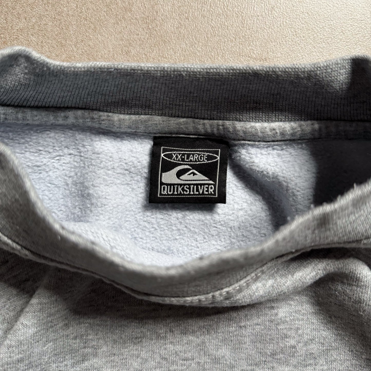 90s Quiksilver Grey Sweater - 2XL sullivansvintage