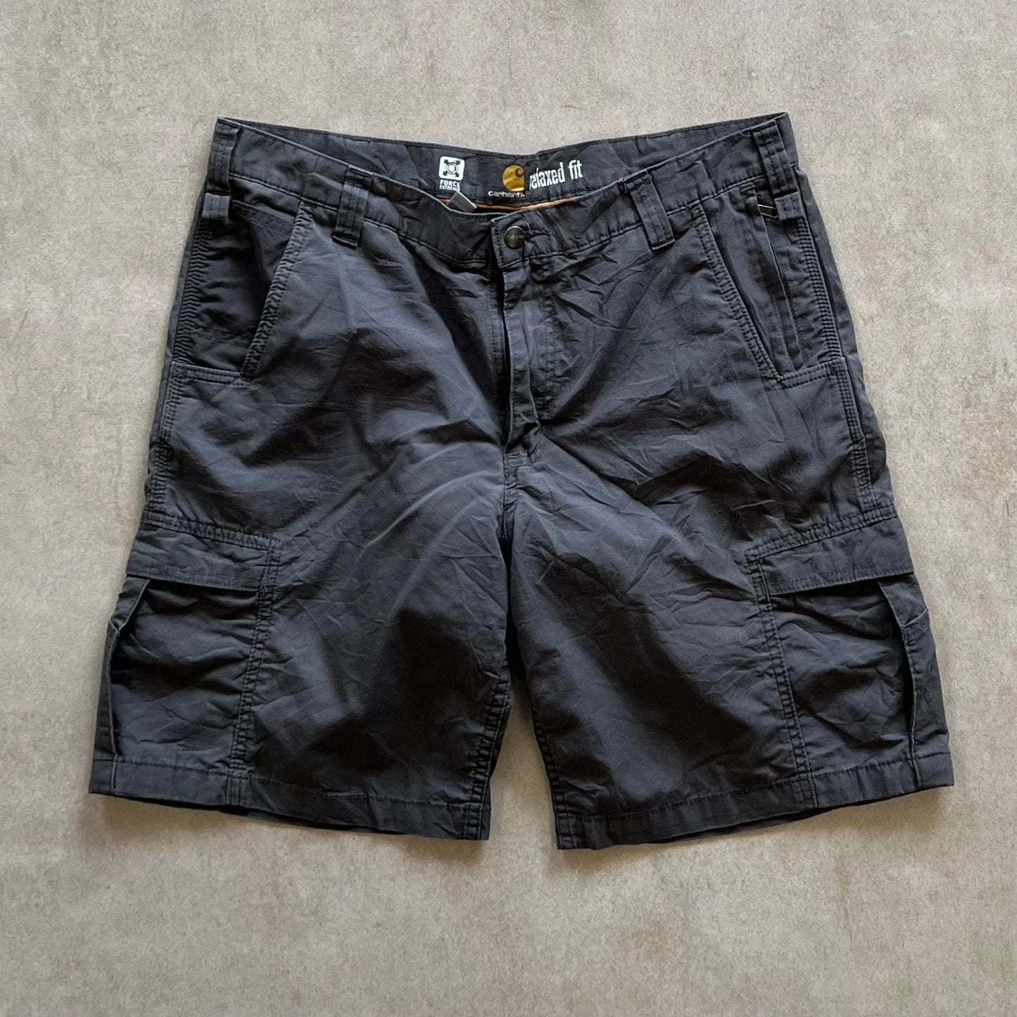 Carhartt-Dark-Grey-Relaxed-Fit-Shorts-38in-sullivansvintage