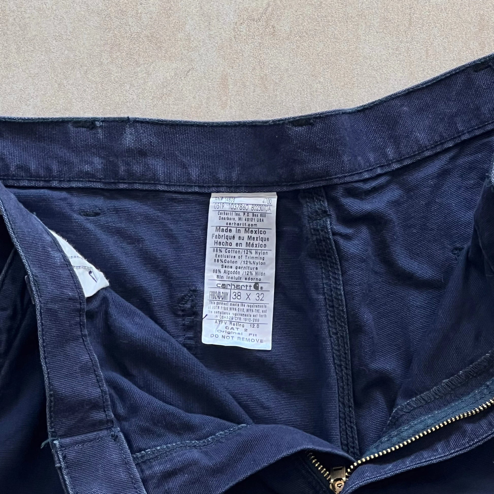 Carhartt-Flame-Resistant-Navy-Workwear-Jeans-38in-sullivansvintage
