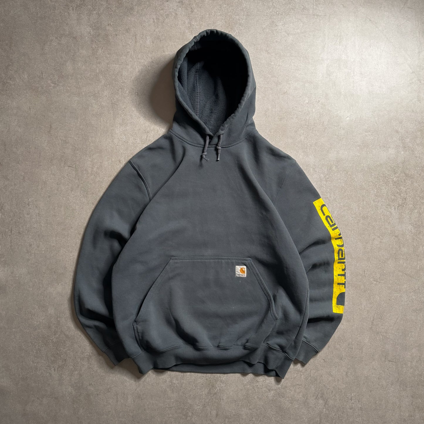 Carhartt Grey Logo Hoodie - M sullivansvintage