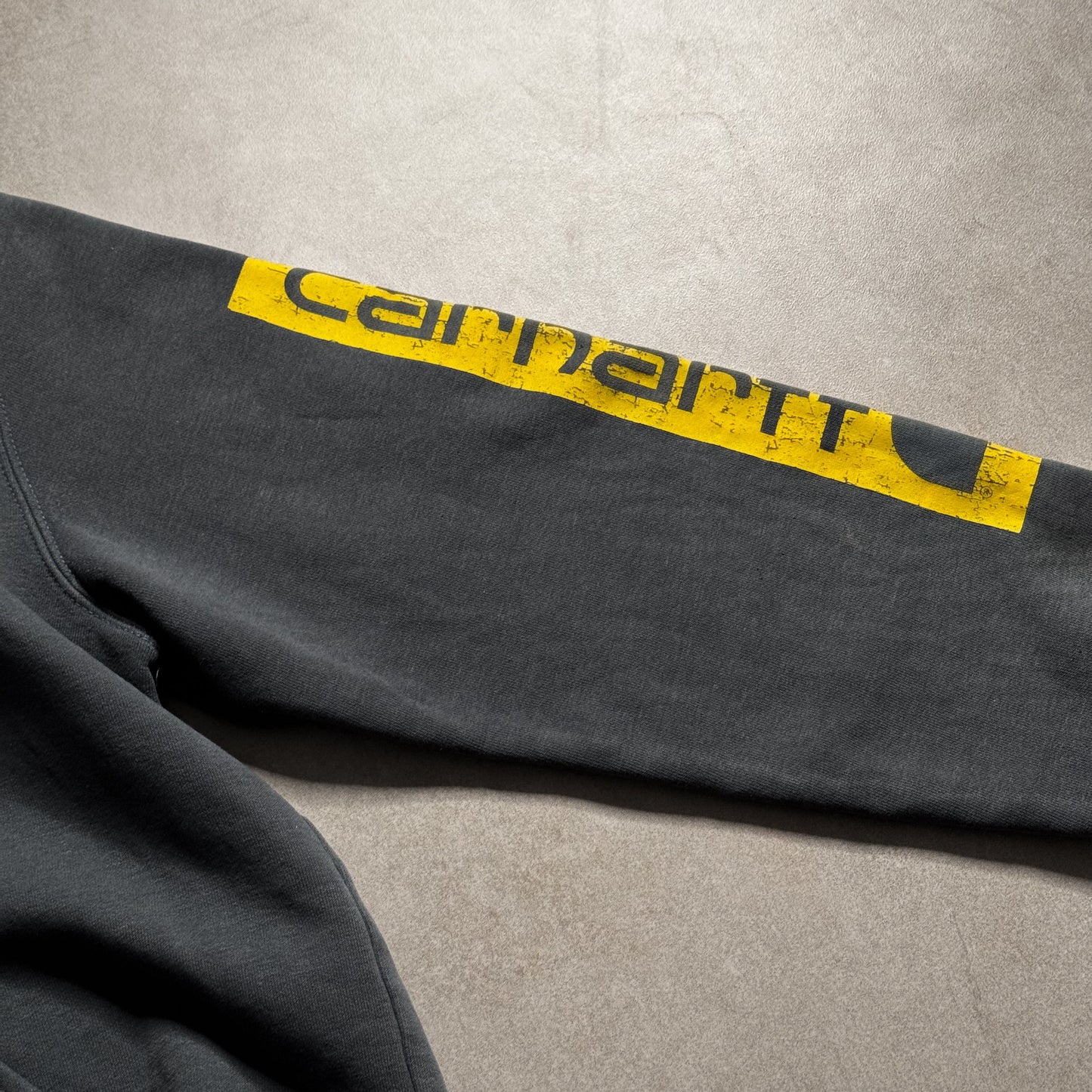 Carhartt Grey Logo Hoodie - M sullivansvintage